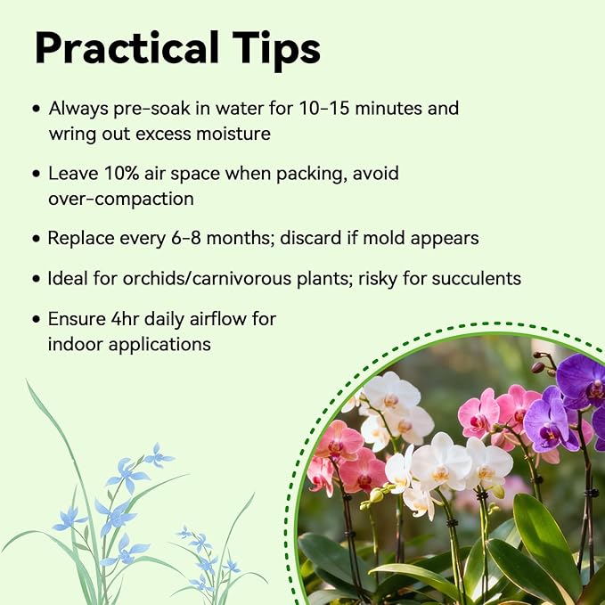 ZeeDix 6QT Natural Sphagnum Moss for Plants, Orchid Moss Potting Mix for Repotting, High Water Retention, Help with Maintain Humidity, Plant Moss for Gardening, Hanging Baskets, Reptile Bedding