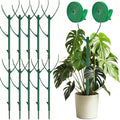 10 Pack Stackable Monstera Plant Support Climbing Plants Support Structures for Indoor Outdoor Plants Plant Holder Stick with Plant Ties for Support Tall Potted Plants
