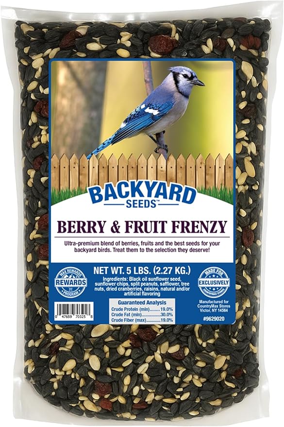 CountryMax Backyard Seeds Berries 'N Fruit Bird Seed (5 Pounds)