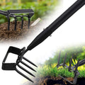 Garden Hoe with Cultivator Rake - Heavy Duty Stirrup Hoe Gardening Tool ,Sharp Blade,74 Inch Adjustable Long Handle,Weed Action Hoes for Fast Weeding,Grass Weeder Remover,Cultivating