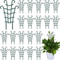 50 Pack Plant Trellis for Pots Garden Trellis for Potted Plants Flower Pots Support Stackable Plastic Mini Trellis for Climbing Plants Peas(Sheep Horn)