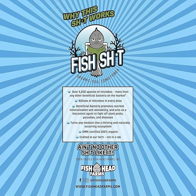 Fish Head Farms Organic Soil Conditioner for Yield and Flavor Enhancement. Improves Fertilizer Efficiency. Useful in Both Garden Soil and Hydroponics Applications. 250 mililiters