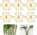 6 Pcs Plant Stem Support, Metal Monstera Plant Support Climbing Plant Stem Holder for Indoor Plant Care Stabilization and Support