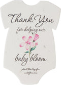 Onesie Seed Paper – 15pcs Pink Plantable Wildflower, Writable & Plantable Gift for Moms, Parents, & Plant Lover, Ideal for Gender Reveal, Baby Shower, Baby’s Birthday, & Other Celebrations