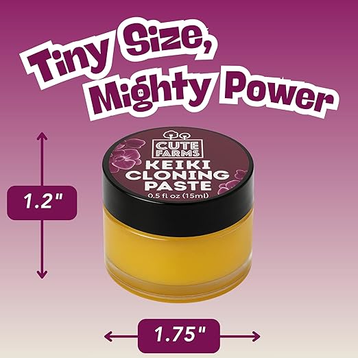 Keiki Cloning Paste (0.5oz) for Orchids & Houseplants - 2X Size - Create New Growth with Cute Farms Hormone Gel