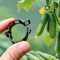 100pcs Black Plant Support Clips - Tomato Clips for String Trellis, Grape Vine Clips for Garden Netting Climbing Plants, Secured Plastic Plant Clip for Fixing Stem and Vine (100, Black)
