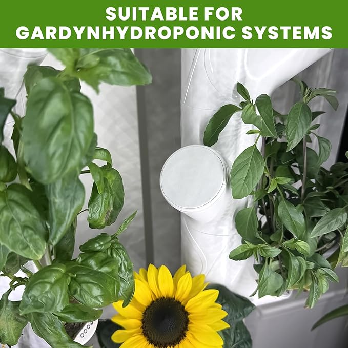 20 Pack Caps Compatible with Gardyn yPod Hydroponic System, Reusable, 5.2cm/2 Inch, Plastic Covers for Grow Ycube Cups Hydroponic Pod Lid Accessories for Vertical Garden Towers