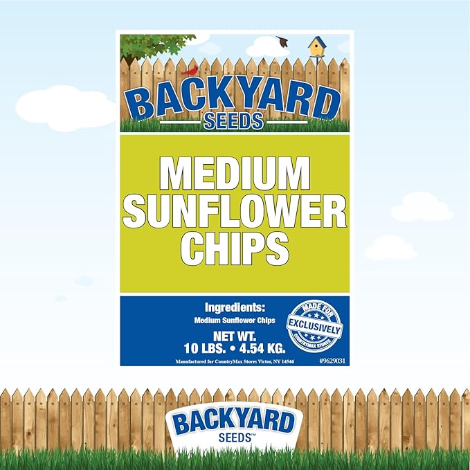 CountryMax Sunflower Chips Shelled No Waste Bird Seed (10 Pounds)