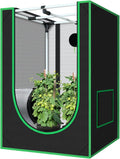2x2 Grow Tent, 24"x24"x36" 600D Mylar Hydroponic Growing Tents for Plants Inside Reflective Grow Tent Growing Room Hydroponic System
