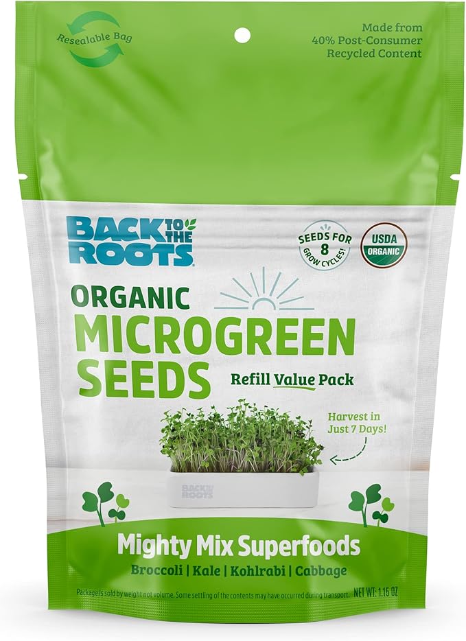 Back to The Roots 43003 Microgreens Ceramic Kit-Refill