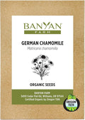 Banyan Botanicals Organic German Chamomile Seeds – Matricaria chamomilla – Grow Your Own Chamomile for Tea – 100 Count – Open Pollinated Non-GMO Easy-to-Grow Seeds