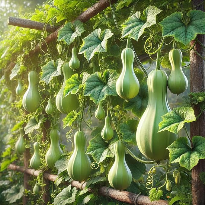 Bottle Gourd Seeds – Lagenaria Siceraria | Annual | Fast-Growing, High-Yielding & Edible/Ornamental Variety