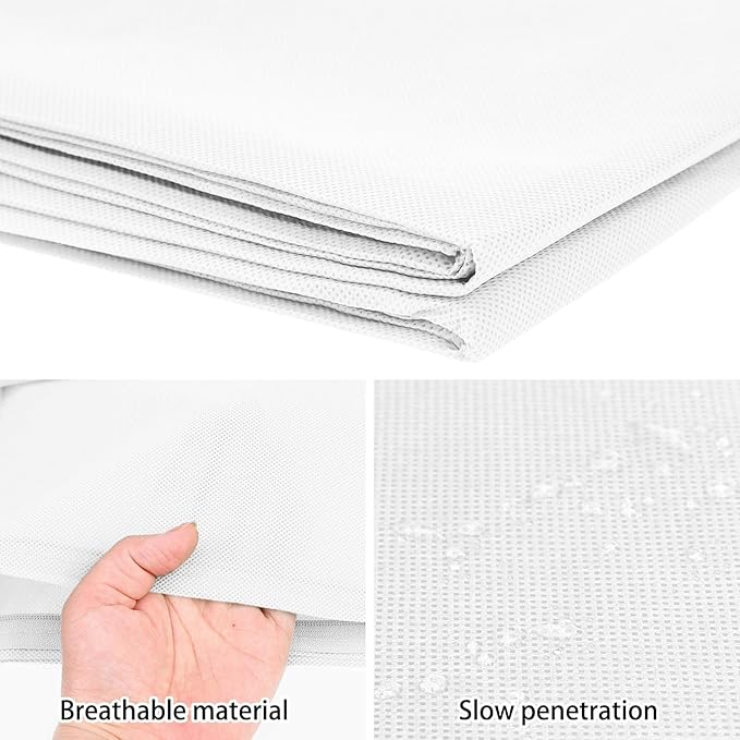 Homimp Plant Covers Freeze Protection, 4 Pack Frost Covers with Zipper Drawstring (31.5" x 47.3") Plant Protection Cover Bags for Outdoor Winter Frost Cold Weather Shrubs Trees Jacket Covers(White)