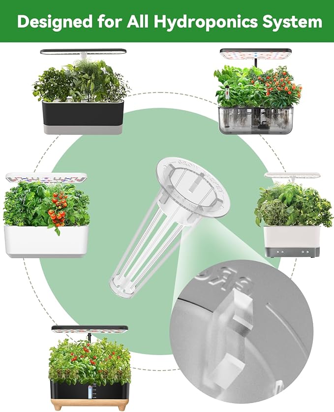 Vibrant Flower Seed Pod Kit Compatible with Gardencube, idoo,Ahopegarden Hydroponics Growing System with Marigold,Snapdragon,Cosmos,Sunflower,Zinnia,Lavender,Borage,Coneflower(8-Pod)