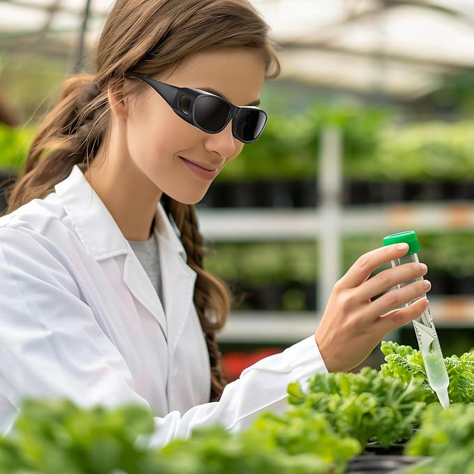Indoor Hydroponics Grow Room Glasses with UV Protection for HPS, MH, LED Grow Lights