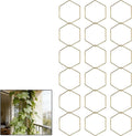 Wall Trellis Indoor, Garden Trellis Plant Accessories Sturdy Wall Trellis for Indoor Climbing Plants, Practical Plant Accessories with Stable Support for Pothos, Ivy. (Gold)