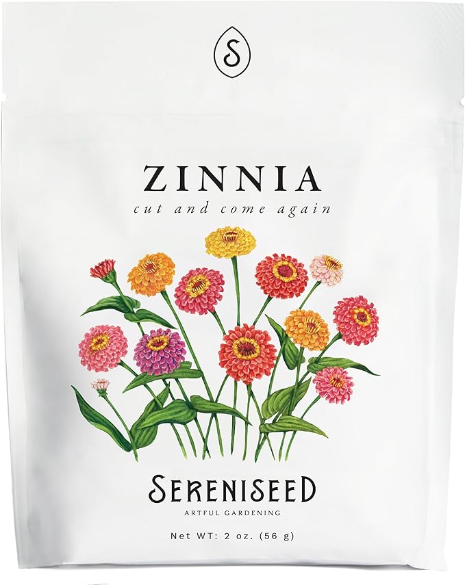 Sereniseed Cut and Come Again Zinnia Seeds (2 oz)