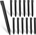 Worth Landscape Edging Stakes, 13Pcs 12Inch Corrugated Metal Garden Stakes Galvanized Steel Bender Board Anchoring Spikes, Black