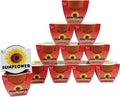 BUZZY Seeds 12-Pack Sunflower Mini Grow Pots – All-in-One Terracotta Flower Starter Kit with Growing Medium, DIY Gardening, Wedding and Shower Favors