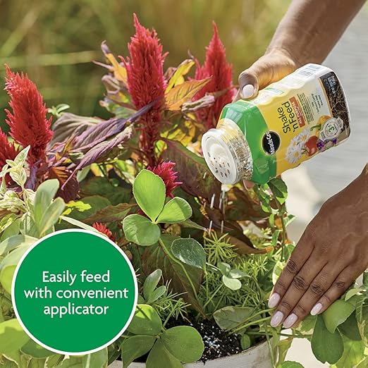 Miracle-Gro Shake 'N Feed All Purpose Plant Food - Outdoor and Indoor Plant Food for In-Ground and Containers, Feeds for up to 3 Months, 1 lb.