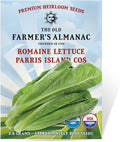 The Old Farmer's Almanac Heirloom Romaine Lettuce Seeds (Parris Island Cos) - Approx 1800 Seeds - Non-GMO, Open Pollinated, USA Origin