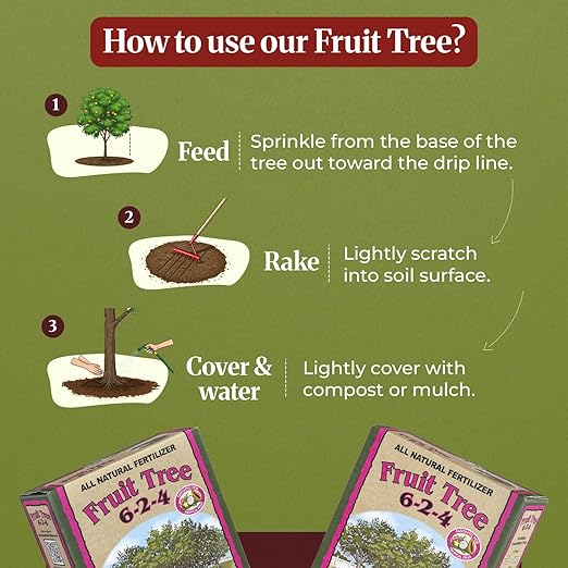 Down to Earth Organic Acid Mix 4-3-6 & Fruit Tree Fertilizer 6-2-4 Bundle | Nourishes Acid-Loving Plants & Fruit Trees | Organic Ingredients for Healthy Growth & Abundant Harvests | 5 LB Each