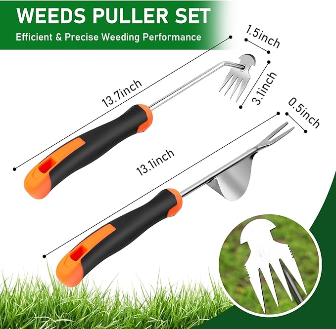 Weed Remover Tool,Portable Garden Weeder Tool,Weeding Tools,for Garden Hand Tools for Vegetable Gardening Backyard Farm Planting & Uprooting Weeding Tool