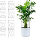 32 Inch Metal Plant Trellis for Climbing Plants, 4 Pack Garden Trellis, Decorative Support for Pothos, Monstera, Ivy, Flowers & Houseplants，Indoor & Outdoor