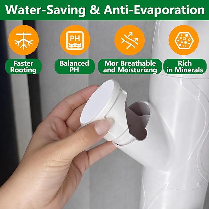 EBaokuup 24 Pcs Hydroponics yPod Caps with Colored Lables, Grow Cubes Cap Compatible with yPod, Plant Grow Pods Cover for Garden Hydroponics Growing System