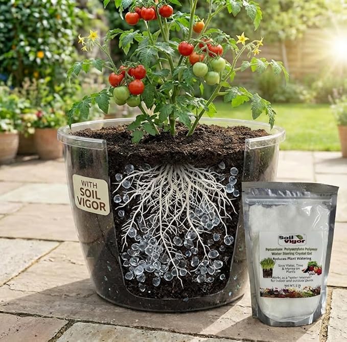 The Ultimate Super Absorbent Polymer for Thirsty Plants - Reduce Watering, Boost Growth, and Save Water 2 Pounds