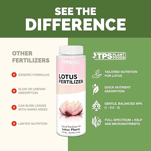 Lotus Fertilizer – Liquid Plant Food for More Blooms, Stronger Roots & Healthy Aquatic Growth, 8 oz