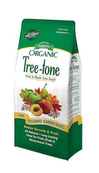 Espoma Tree-Tone Plant Food, Natural & Organic Fertilizer for Shade, Fruit & Ornamental Trees, 4 lb, Pack of 4