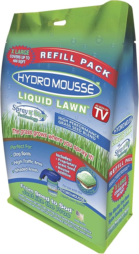 Hydro Mousse - Liquid Lawn Refill Pack, 2lb Bag (Covers 400sq. ft.)