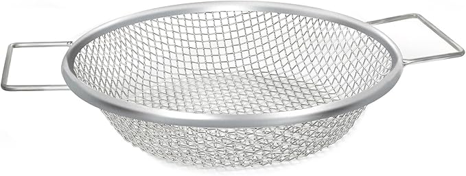 Round Soil Sifter, 1/4 inch Mesh, Stainless Steel Garden Sieve with Handles for 5-Gallon Bucket
