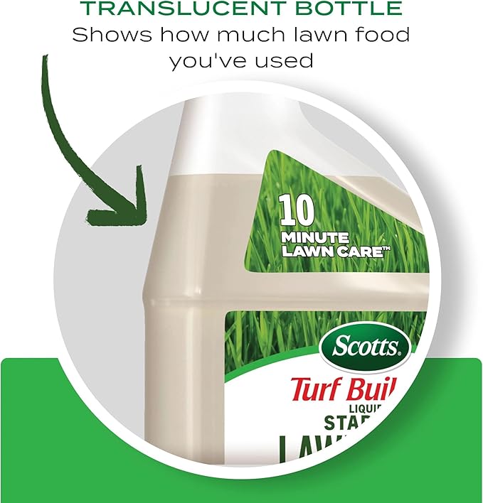 Scotts Turf Builder Liquid Starter Lawn Food, Lawn Fertilizer for New Grass, 7-12-15, 32 fl. oz.