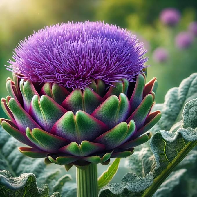 French Globe Artichoke Purple - Heirloom Vegetable - GMO Free