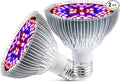 Full Spectrum 50W Led Grow Light Bulb for Indoor Plants, Vegetables and Seedlings, LED Plant Light Bulb for Hydroponics, Indoor Garden, Greenhouse and Organic Soil, E27 78LED Plant Lights, Pack of 2