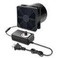 4.72in 12V DC Small Axial Exhaust Duct Fan Soldering Fan, AC 100V-240V Speed Control, with Filter Pad, Welding Fume Smoke Extractor, for Soldering Fume 3D Laser Paint Booth DIY