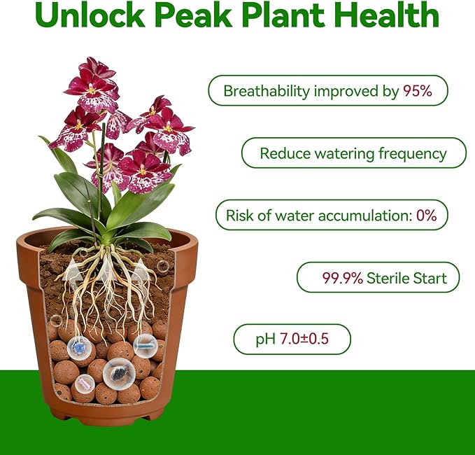 Zeedix 1QT Leca Clay Pebbles for Plants, 4mm-16mm Clay Balls Hydroton Leca Balls for Hydroponic Growing Gardening Orchids Drainage Decoration Aquaponics