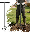Amorest Hand Tiller for Gardening, Heavy Duty Garden Claw Twist Tiller, Manual Soil Cultivator with Long Handle, Lawn Aerator & Soil Loosening Tool for Garden Beds, Yard & Vegetable Garden