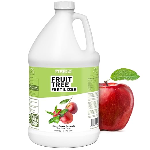 Fruit Tree Fertilizer – Liquid Plant Food for All Fruit Trees, Supports Heavy Blossoms, Bigger Harvests & Healthy Growth, 1 Gallon