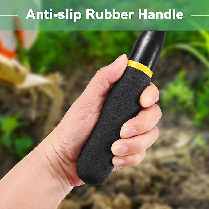 Gardening Trowel, 13 Inch Manganese Steel Garden Hand Shovel with Rubber Handle, Trowel Garden Tool for Farmer Soil Planting Digging Transplanting