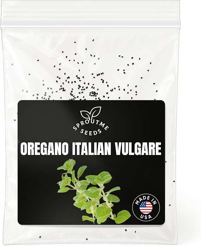 Fall & Winter Oregano Seeds for Indoor & Outdoor Planting – 400+ Non-GMO Heirloom USA-Grown Fragrant Culinary Herb for Cooking & Tea with High Germination (Origanum vulgare)