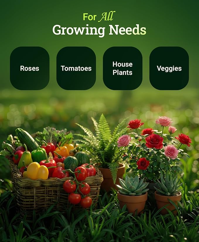 FoxFarm Grow Big Liquid Plant Food - 6-4-4 House Plant Fertilizer for Lush Vegetative Growth, Fast Nutrient Uptake for Roses, Tomatoes & Veggies - Quart Size Concentrate