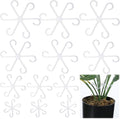 12 Pcs Climbing Houseplant Stem Supports, 4-Size Acrylic Plant Stem Holders Plants Stabilizers Plants Support Rings for Indoor Potted Climbing Frame Monstera(Transparent)