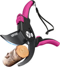 VOTREK® Pruning Shears for Gardening, [Patented Stepless Handle Opening] - Garden Scissors with Ultra-Sharp SK5 Steel for Weak Hand, Fit for All Hand Sizes, Bonsai Scissor Cuts 1-Inch Branches