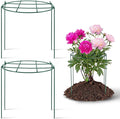 Novabright 2 Pcs 24" H x 20" D Large Peony Cage and Support Grow Through Plant Supports Round Garden Flower Stake Plants Ring Hoop for Outdoor Floral Tomato Vegetable Improve Planting Success Rate