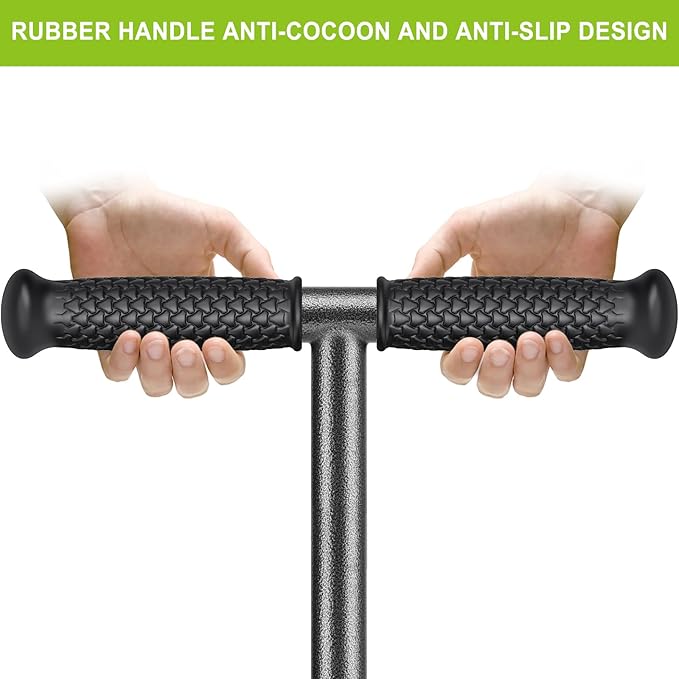 Dolibest Manual Aerator Lawn Tool, Manual Yard Plug Aerators with 4 Stainless Steel Semi-Open Plugs, Pre-Assembled Manual Grass Aerating Tool & Clean Hand Tool, Improving Lawn Health -37Inch