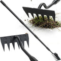 Weed Puller Tool, 56" Manual Weeder Tool with Sharp Blade, 8" Wide Heavy Duty Stand Weed Remover Gardening Hand Tool for Lawn, Yard, Patio and Backyard, Weeding Loosening Soil