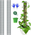 2 Pack Metal Moss Pole, 40" Moss Poles for Plants Monstera, Stackable Sphagnum Moss Pole for Climbing Plants Work with Sphagnum Moss(2 Pack 40")